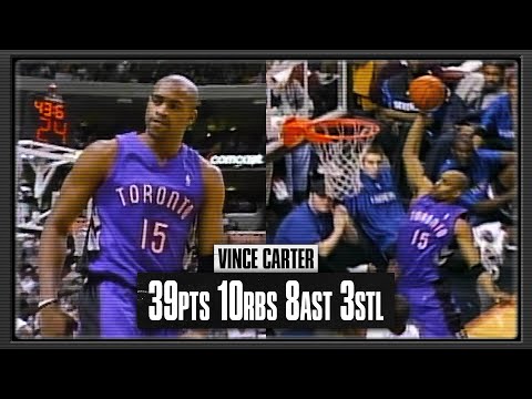Vince Carter MONSTER Game vs. Iverson 39pts 10rbs 8ast | 2001.01.21