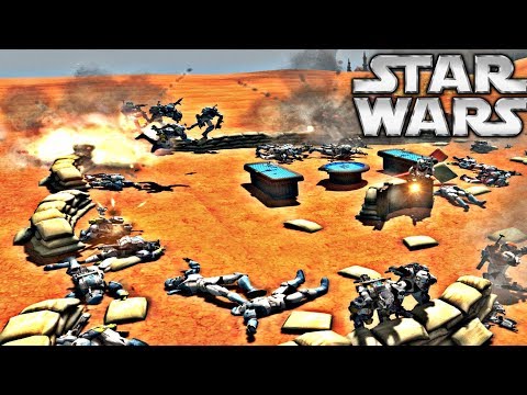 CLONE COMMANDOS vs B2 BATTLE DROIDS LAST STAND ON GEONOSIS  - Star Wars Galaxy at War