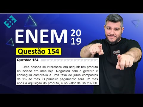 ✅ QUESTION 154 ENEM 2019 (Yellow Booklet) 👉🏻 A person was interested in purchasing a product