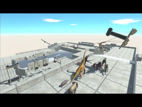 Obstacle Course Race all Units Animal Revolt Battle Simulator