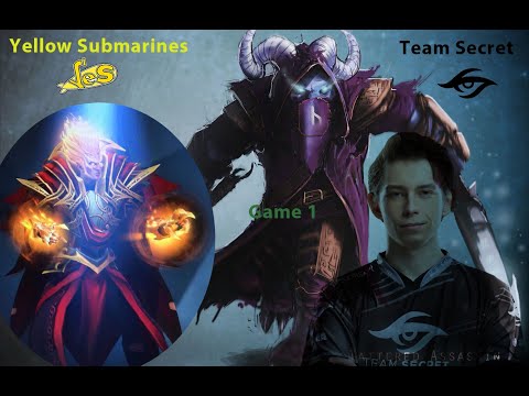 Dota 2: LIVE  Team Secret  vs  Yellow Submarine - Game 1 - ESL One Germany 2020 10.10.2020