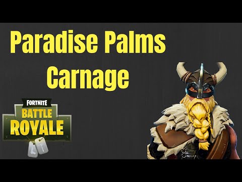 Paradise Palms Carnage!! - Fornite Battle Royale Gameplay - N1njaBreadMan