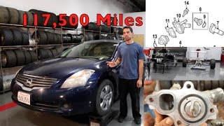 Nissan Altima Thermostat / Water Valve Replacement
