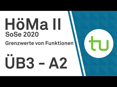 Grenzwerte von Funktionen – TU Dortmund, Höhere Mathematik II (BCI/BW/MLW)