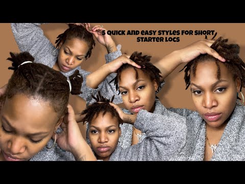 5 quick and easy styles for short starter locs