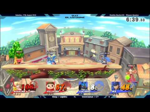 Dat Blastzone 14 - Doubles Bracket B1 - WQ - Omega + Luigimitsu vs SevereCalamari + G~P