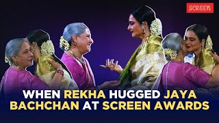 Rekha Runs To Hug Jaya As Amitabh Bachchan Wins Best Actor - Male award | Throwback | Screen Awards
