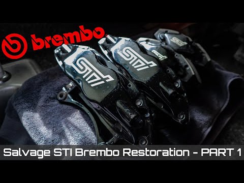 SALVAGE STI BREMBO KIT!!! - PART 1: DISASSEMBLING & ASSESSING THE DAMAGE - Subaru WRX 15+