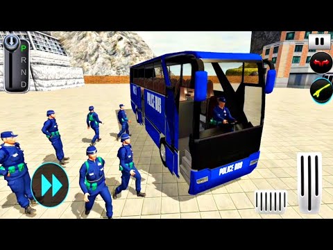 Police bus driving sim offroad transport duty - Police Game 27 - Android Gameplay