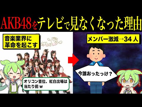 AKB48をテレビで見なくなった理由【ずんだもん＆ゆっくり解説】