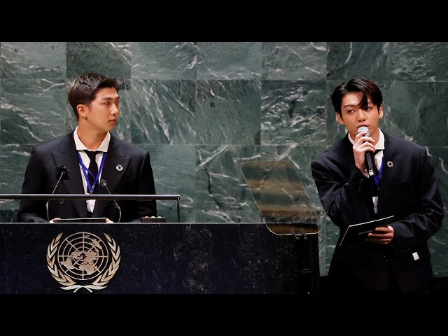 BTS mendorong vaksinasi pada pertemuan PBB