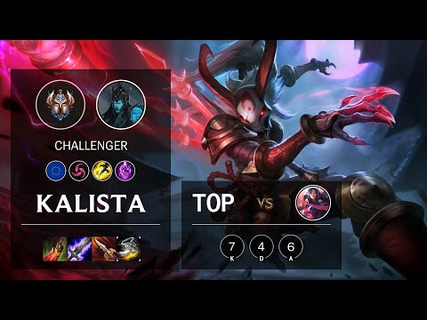 Kalista Top vs Irelia - EUW Challenger Patch 10.14
