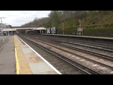 South Western Railway Class 444 (10) car pass Weybridge for Weymouth & Bournemouth