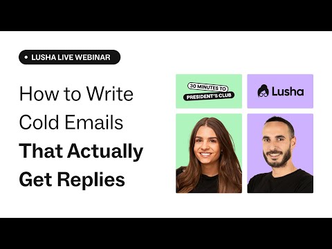 How to Write Cold Emails That Actually Get Replies | Lusha x 30MPC video thumbnail