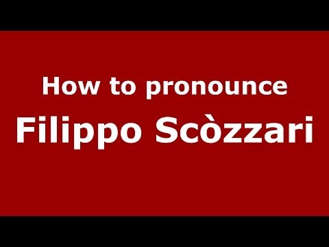 How to pronounce Filippo Scòzzari (Italian/Italy) - PronounceNames.com