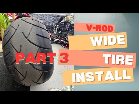 V-Rod wide tire installation guide (part 3 of 3)