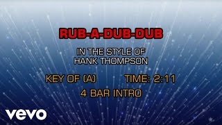Hank Thompson - Rub-A-Dub-Dub (Karaoke)