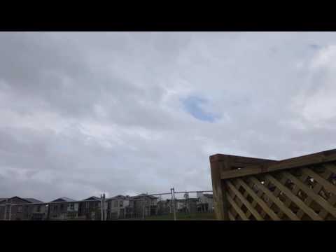 Strange clouds and trumpet or horn sounds coming from the sky?