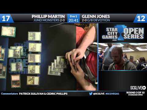 SCGVEGAS - Standard - Round 3 - Glenn Jones vs Phillip Martin [Magic: the Gathering]