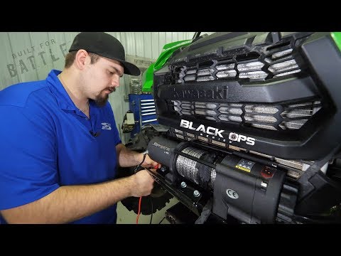 How to Install SuperATV's Winch Mount and Winch onto Kawasaki Teryx