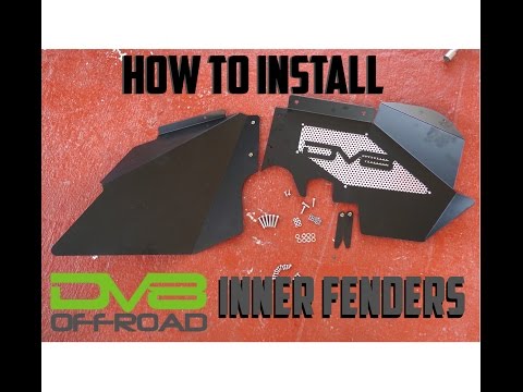 DV8 Front Inner Fenders Install / How to install DV8 Inner Fenders Review Jeep jk