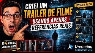 Criei um TRAILER de Filme com IA Usando Vídeos Reais | Dreamina Seedance 2.0