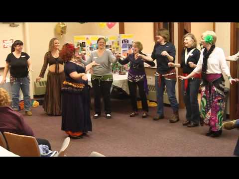 Belly Dancing at Trisha's Birthday Celebration