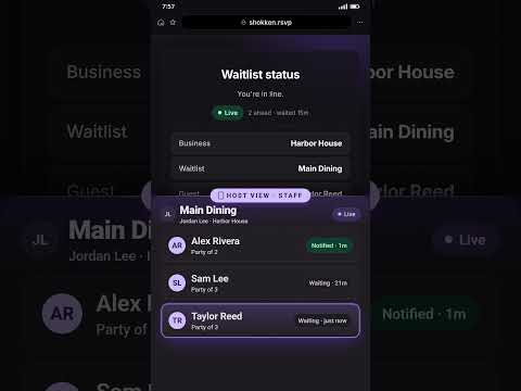 Shokken – QR Waitlist video thumbnail