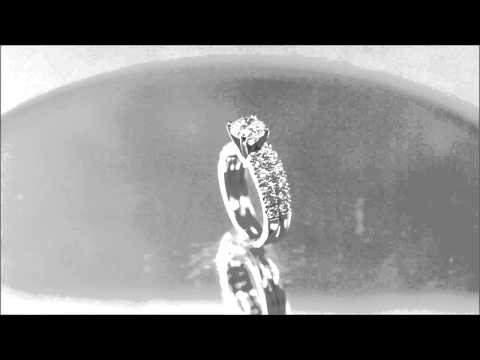 14K WHITE GOLD ROUND CUT DIAMOND ENGAGEMENT RING AND BAND 1.70CT H-VS2 EGL USA - KNR INC - 587