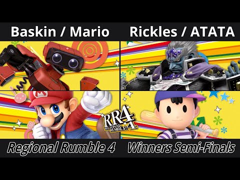 Regional Rumble 4 - Winners Semi-FInals - Baskin / Mario vs Rickles / ATATA