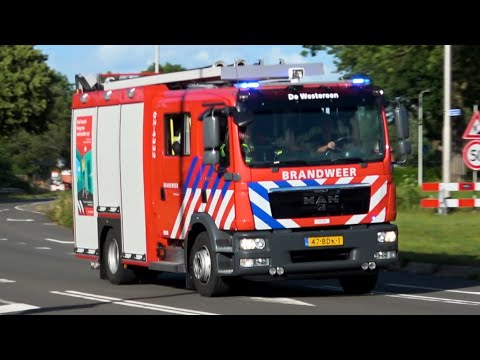 P1, Brandweer De Westereen [TS 02-4332] naar Prio 2 containerbrand Koekoekspaad Feanwâlden