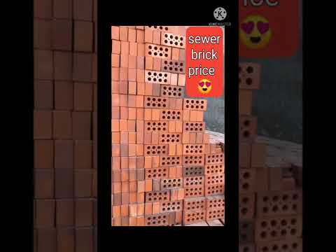 Hollow clay bricks, 9 in x 4 in x 3 in