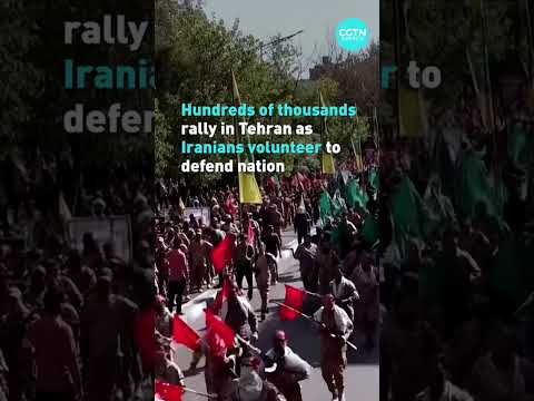 Hundreds of Thousands rally in Tehran as Iranians volunteer to defend nation