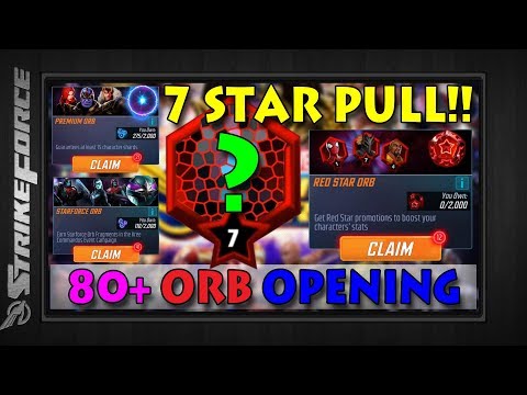 AMAZING 7 STAR RS PULL!!! | 80+ Orb Opening: Red Star, Premium, Starforce | Marvel Strike Force