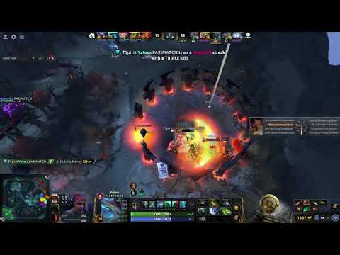 Yatoro Rampage turn the game around Team Spirit vs Invictus Gaming Upper Bracket TI 10