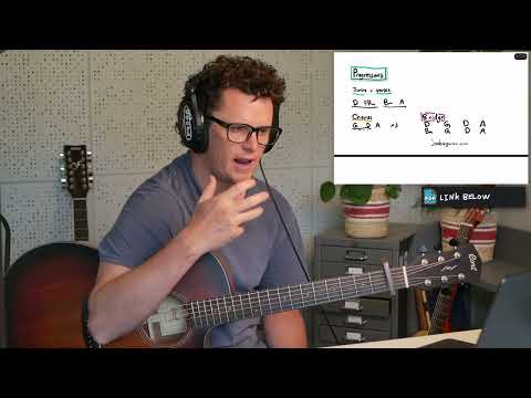 Fix You Guitar Tutorial In Open D // Coldplay