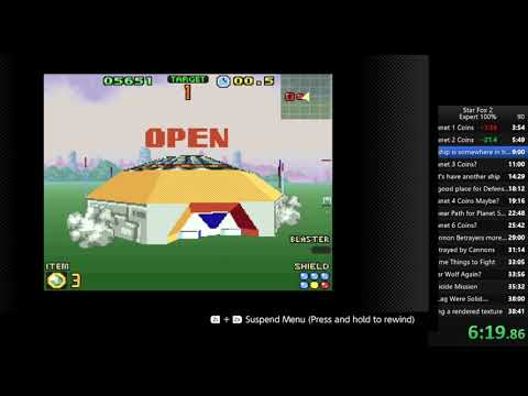 Star Fox 2 Expert 100% in 38:23 (WR as of 3/9/2020)
