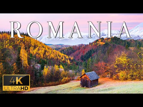FLYING OVER ROMANIA (4K UHD) - Relaxing Music With Stunning Beautiful Nature (4K Video Ultra HD)
