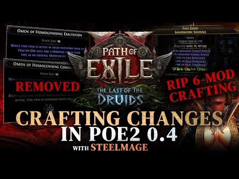 Power of Endgame Crafting is going down in 0.4