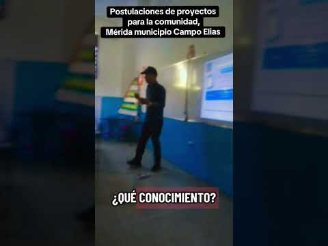 Postulaciones de proyectos para la comunidad, Mérida municipio Campo Elias 🇻🇪♥️