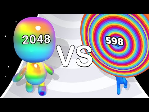 Man Runner 2048 VS Layer Man: ASMR Gameplay!