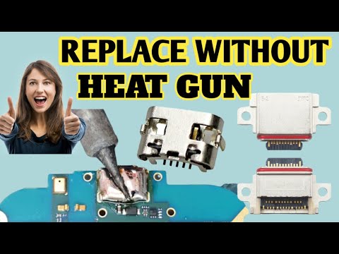 How To Replace any Smartphone USB Charging Port Without Heat Gun  properly