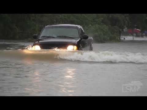 6-8-2021 Shelby, MS to Mound Bayou, MS - Flash flood EMERGENCY -  Cars Driving Through Water Up to H