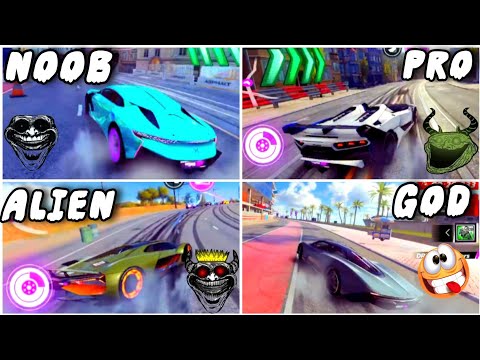 Asphalt Legends: Unite - NOOB VS PRO VS ALIEN VS GOD PT - 1 | @Jaffir0102