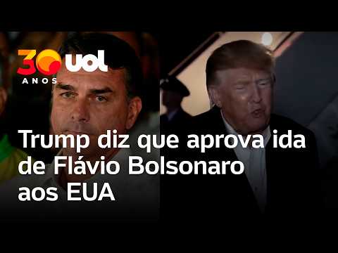 Trump aprova ida de Flávio Bolsonaro aos EUA; senador é investigado em 2 inquéritos criminais