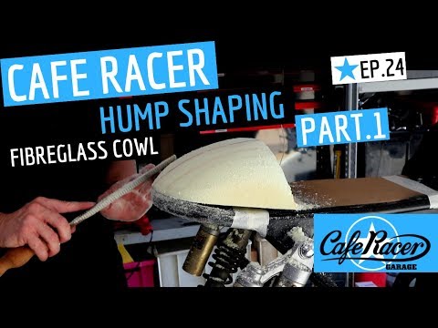 Cafe Racer ★ Hump Shaping the Fibreglass Mould, PART 1, Honda CB750 Cafe Bike Ep 24 Video