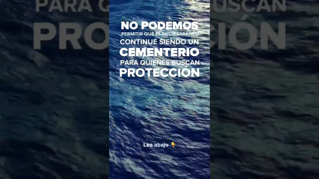 No podemos permitir que el Mediterráneo conrinúe siendo un cementerio
