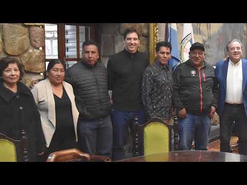 4 de abril de 2025- El vicegobernador recibio a comisionados de Valle Grande - Daniel Flores