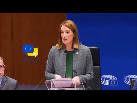 Video Thumbnail: Russia Thought Ukraine Would Fall in Days! Metsola’s Powerful Speech Shakes European Parliament!