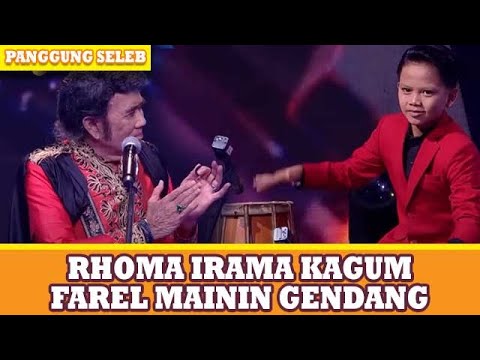RHOMA IRAMA TERPESONA NGELIAT PERMAINAN GENDANG FAREL PRAYOGA - PANGGUNG SELEB